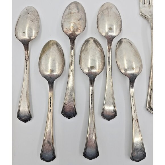 WM. A. Rogers SXR Silverplated Mixed Lot 19 Pc Spoons Forks Replacements Vtg - Picture 4 of 13